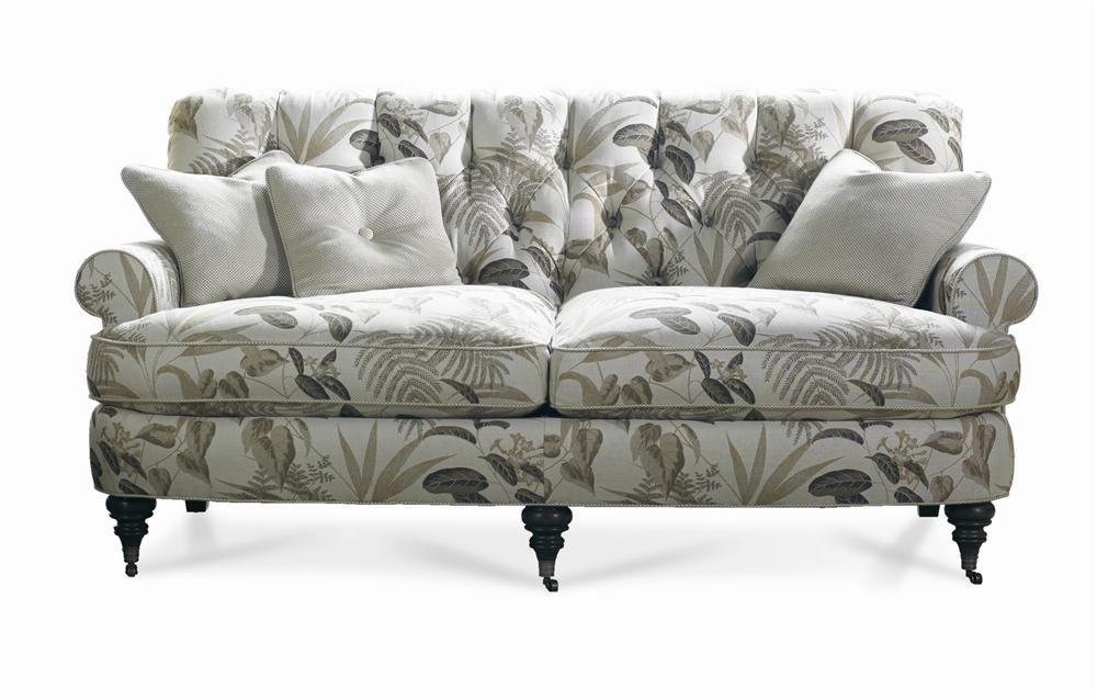 Sherrill Traditional Upholstered Sofa with Diamond Tufted Back